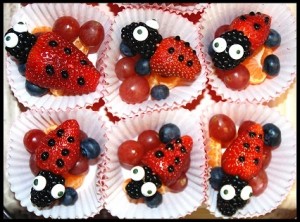 fruit lady bugs