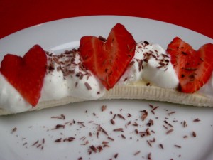 healthy banana split